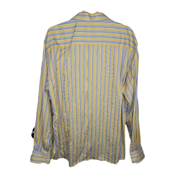 Bugatchi uomo striped button up dress shirt xxl - Picture 2 of 8